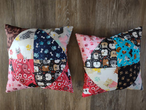 Pillows with various patterns